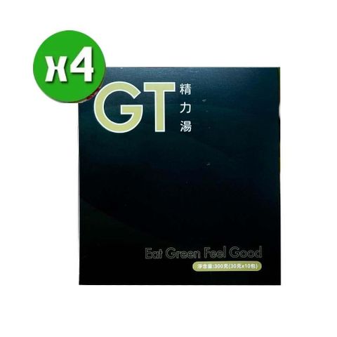 【南紡購物中心】 【美好人生】GT精力湯x4盒(30g*12包/盒) 