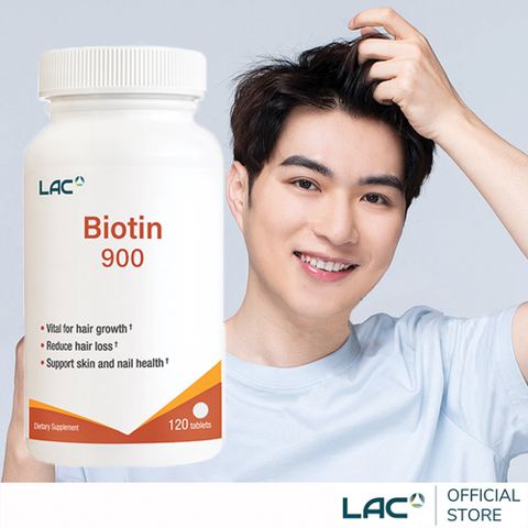 LAC 利維喜 生物素900食品錠120錠(滋養根本/900微克/Biotin)