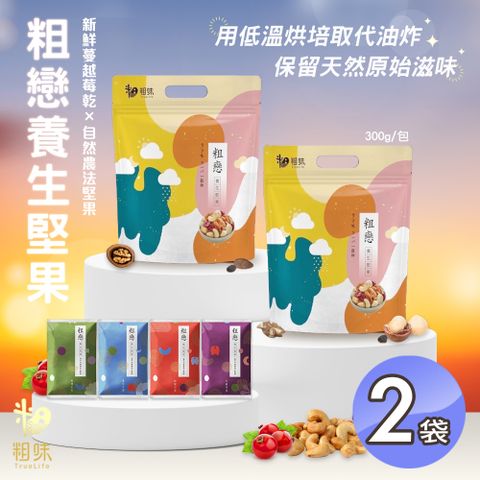 【粗味】養生四季堅果x2袋(全素/獨立隨手包裝/團購美食)