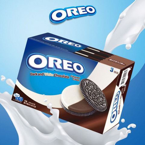 【OREO奧利奧】夾心餅乾-黑白巧克力口味量販包358.8g (美味雙餡)