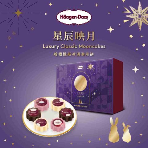 【Häagen-Dazs哈根達斯】星辰映月冰淇淋月餅禮盒提貨券