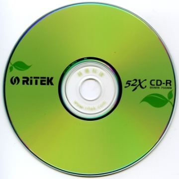 RIDATA 錸德 Ritek 環保綠葉 CD-R 700MB 52X 50P裸裝