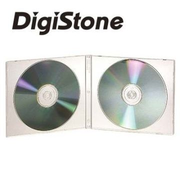 DigiStone  2片裝標準型軟殼收納盒白色透明 (25片)