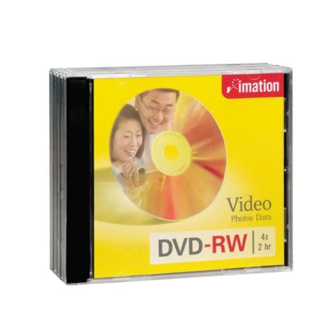 Imation怡敏信國際版 4X DVD-RW 4.7GB單片盒裝 光碟 DVD 中環代工 可重覆讀寫 (原廠正貨)
