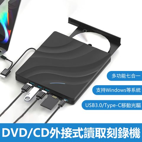 USB+Type-C外接式燒錄機 CD/DVD讀取刻錄機 光碟機 光驅盒