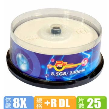 DataStone 8X DVD+R DL 8.5GB 桶裝 (25片)
