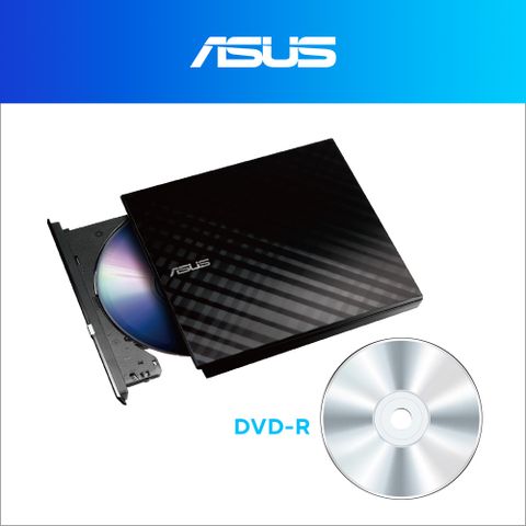 華碩 SDRW-08D8S-U 超薄外接燒錄 + Thats 太陽誘電 16X DVD-R 4.7GB 100片