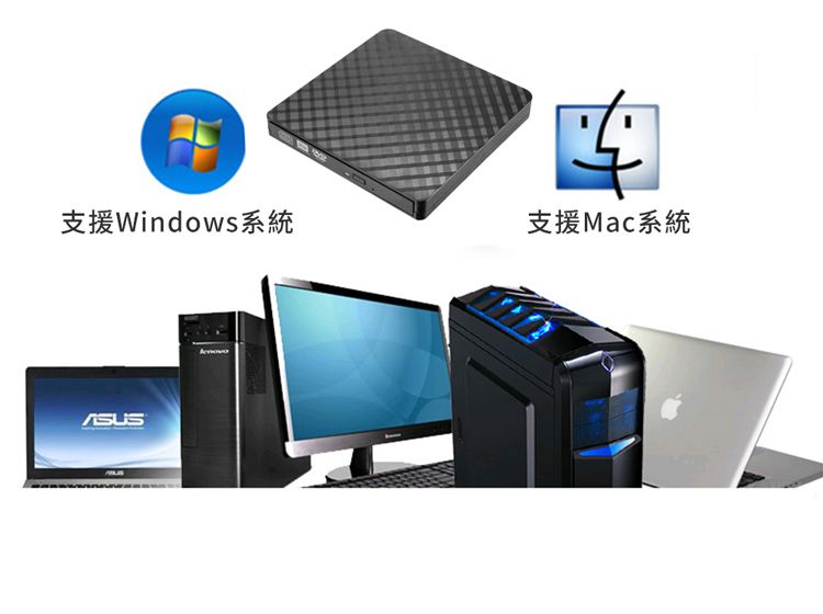 支援Windows系統支援Mac系統