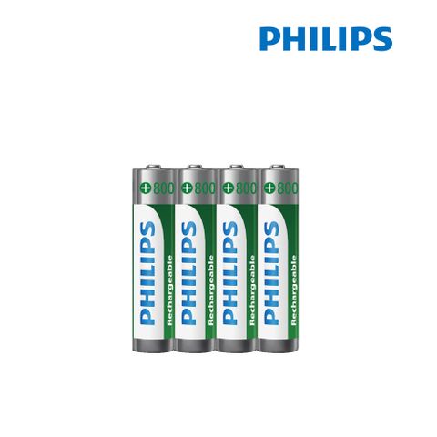 PHILIPS 飛利浦 充電電池(4號4入)