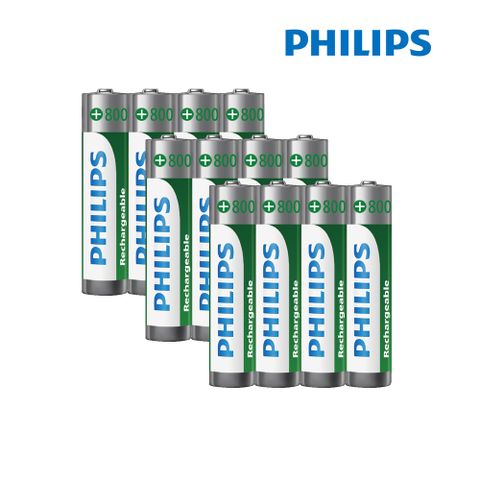 PHILIPS 飛利浦 充電電池4號 (4入*3)