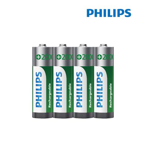 PHILIPS 飛利浦 充電電池(3號4入)