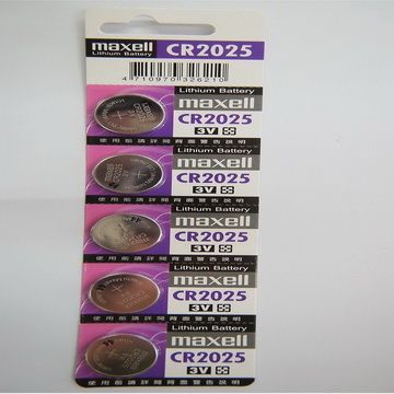 Maxell 日本原裝進口水銀電池  CR2025(二卡10入)