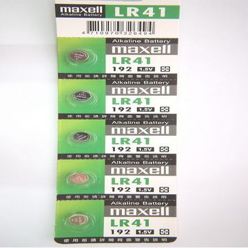 日本原裝進口水銀電池 maxell LR41(兩卡10入)