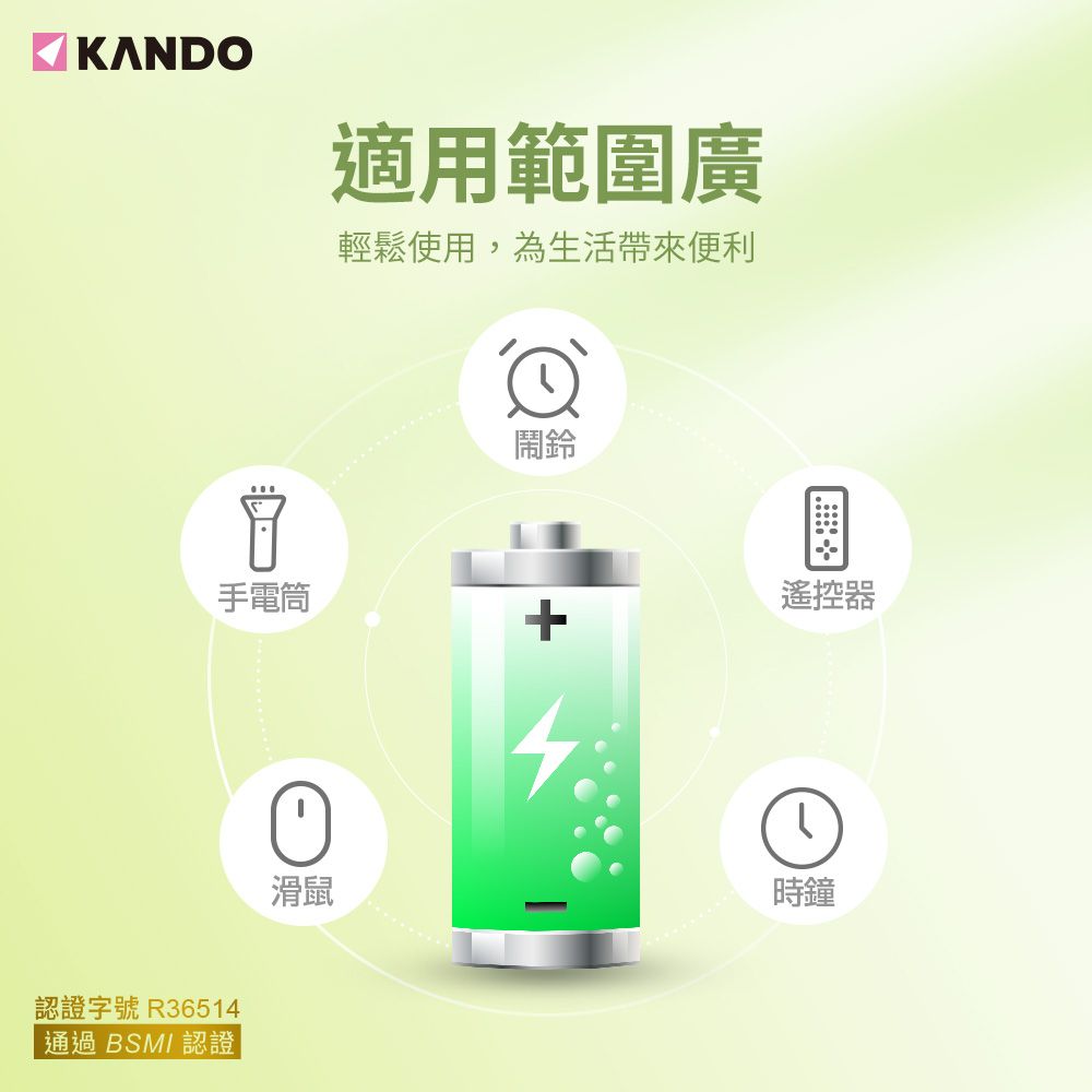 Kando 感動  方型 9V USB充電式鋰電池 UM-9V