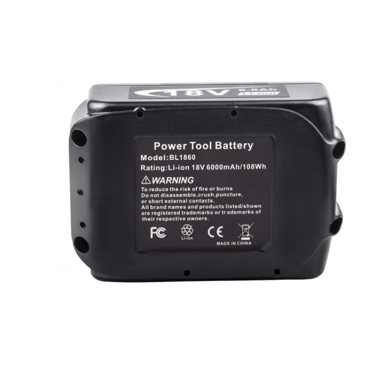 電池適用於Makita 18V 6.0Ah 替代BL1830 BL1840 BL1850 BL1860 1870