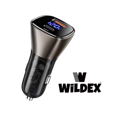 Wildex 63W數位顯示雙孔車充