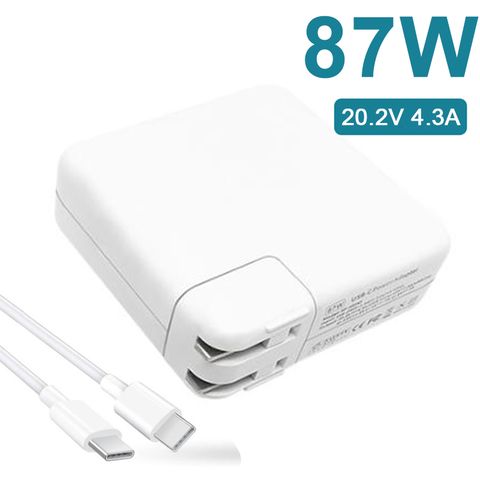 充電器 適用於 蘋果 Apple 電腦/筆電 變壓器 USB TYPE-C【87W】20.2V 4.3A 正方型