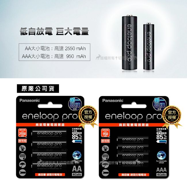 Panasonic 國際牌】BQ-CC63 智控8 槽電池充電器+ eneloop pro 鎳氫充電