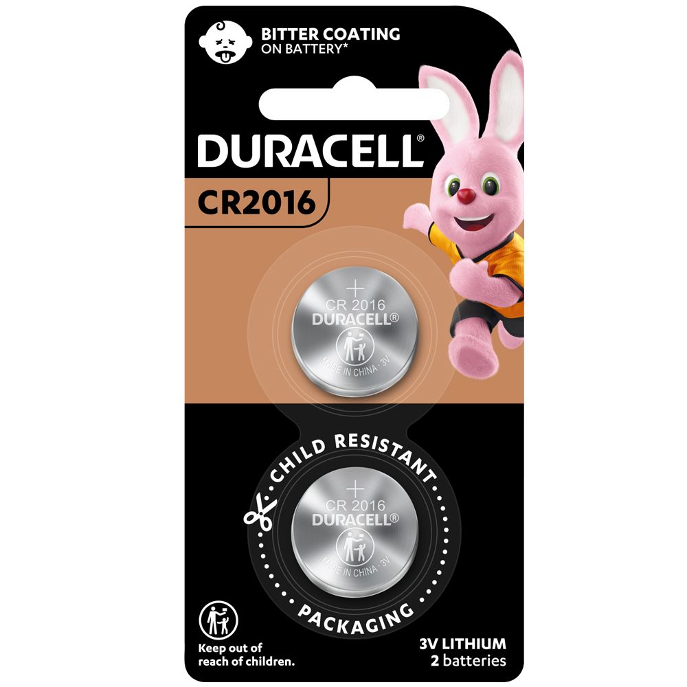 金頂 Duracell 鈕扣型鋰電池 CR2016 3伏特 3V (2入裝)