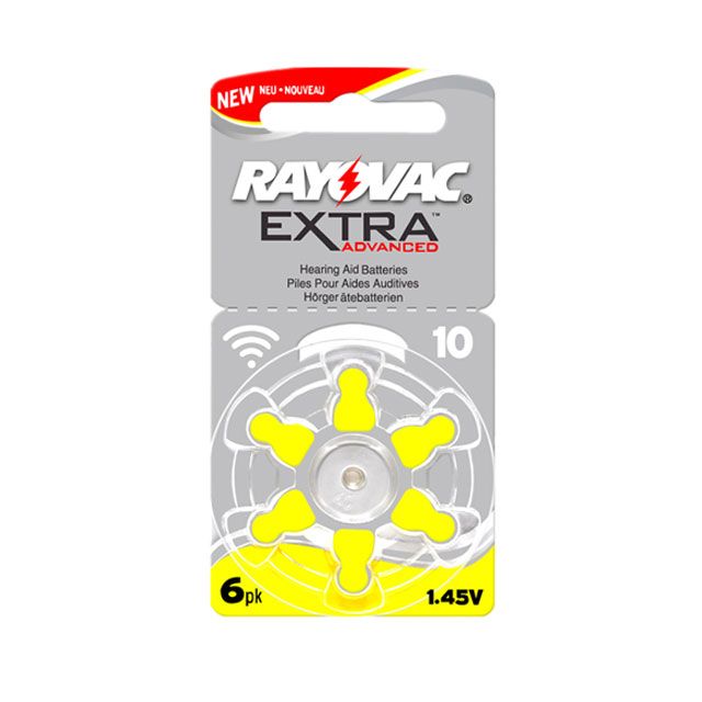 RAYOVAC  雷特威  10/PR70  助聽 器專用電池  (1卡6顆入)