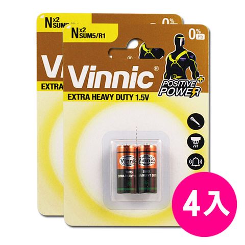 Vinnic 5號電池 1.5V (4顆入)非23A