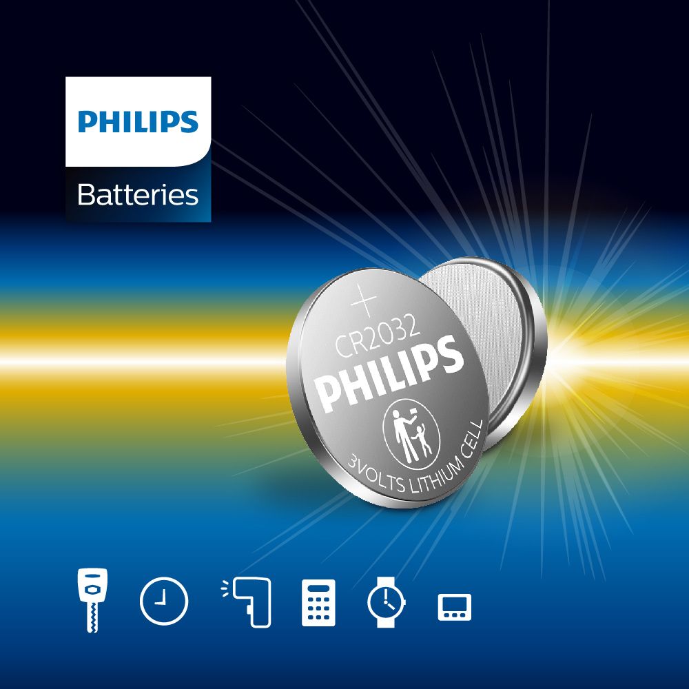 PHILIPS 飛利浦 鈕扣型電池CR2025 (20入)