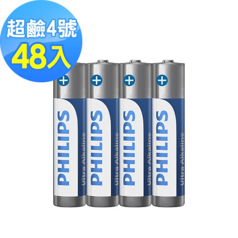 PHILIPS 飛利浦 4號超鹼電池( 48顆 )