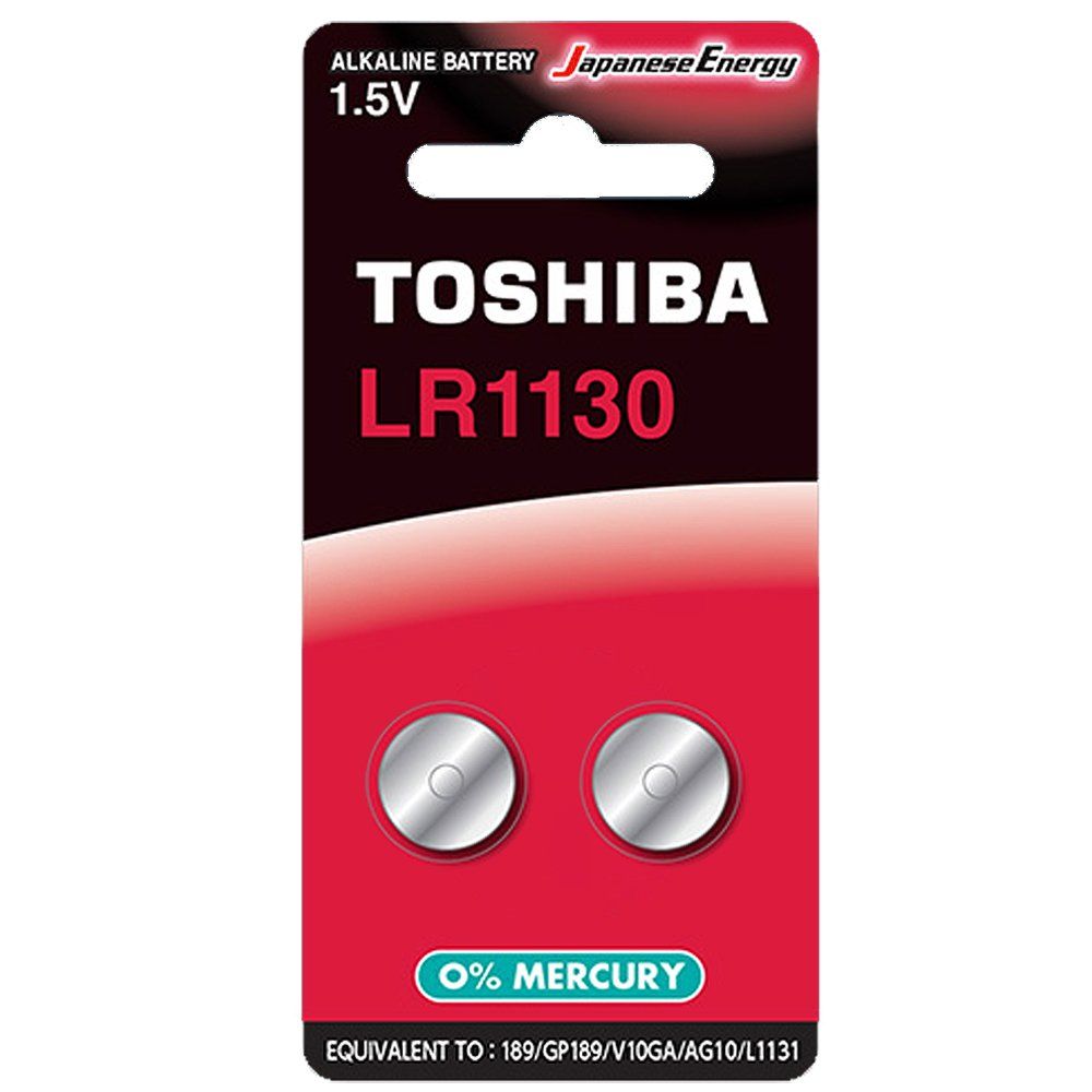 TOSHIBA 東芝 LR1130鈕扣型189鹼性電池20粒盒裝(1.5V LR54鈕型電池 無鉛 無汞)