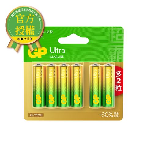 GP 超霸 -[A21]3號特強鹼性電池4+2入 Ultra(卡裝)