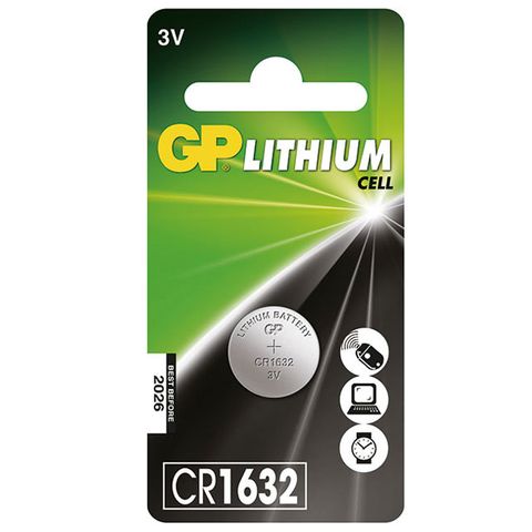 GP超霸鈕扣鋰電池CR1632-1入 (日本) 電池專家