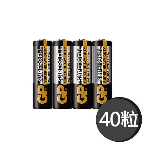 GP 超霸 超級環保3號(AA)碳鋅電池40粒裝(1.5V電池)