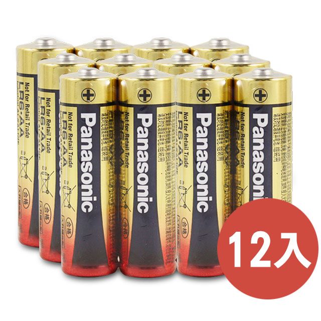 Panasonic 國際牌  3號鹼性電池(12顆入)