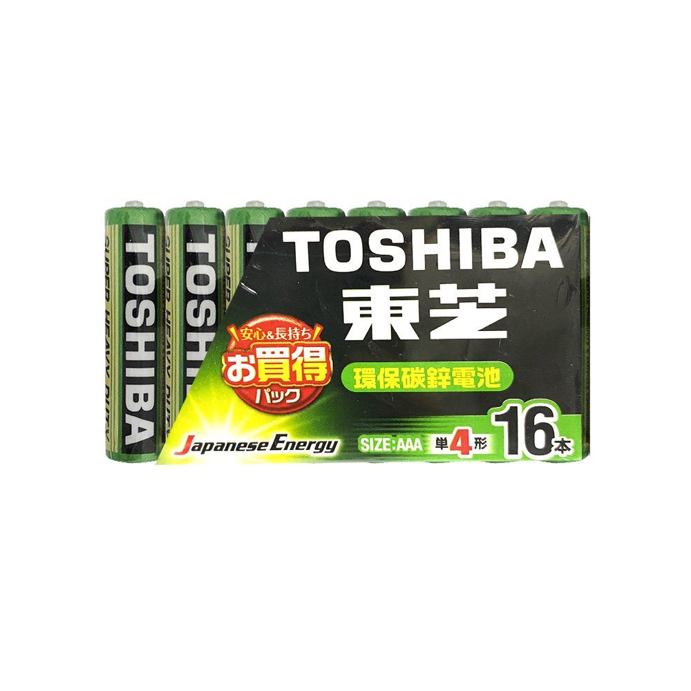 TOSHIBA 東芝 碳鋅電池 4號 AAA電池32入裝(環保電池/乾電池/公司貨)