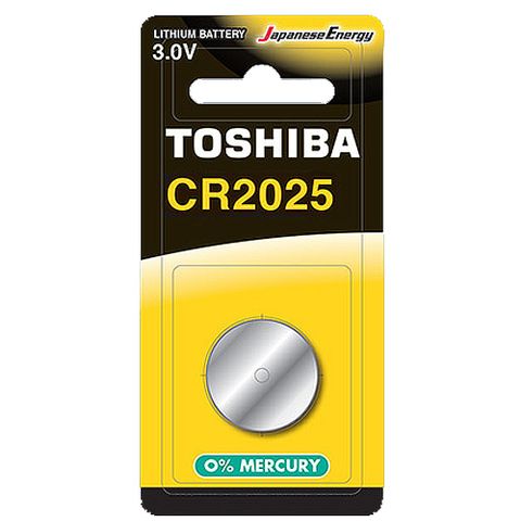 TOSHIBA 東芝 CR2025鈕扣型 鋰電池10粒盒裝