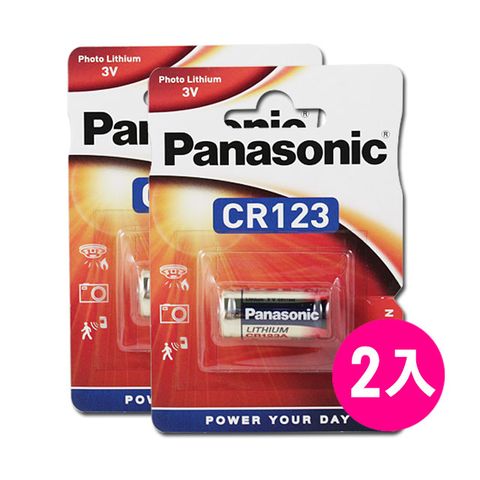 Panasonic 國際牌 國際CR123 一次性鋰電池 E123A/K123L/CR17345(2入)