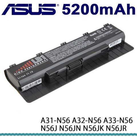 ASUS 華碩 A31-N56 A32-N56 A33-N56 N56J N56JN N56JK N56JR 電池