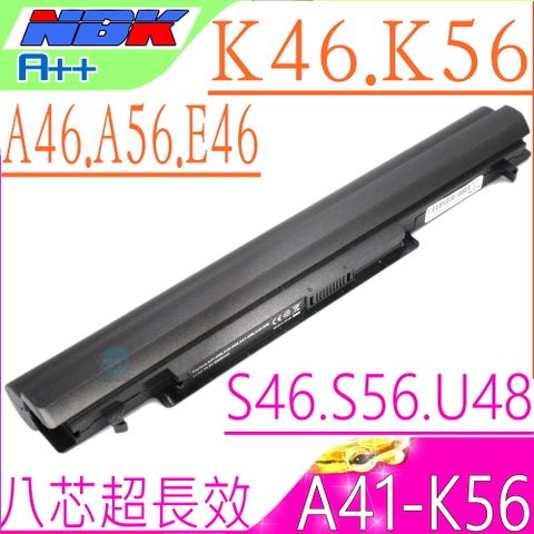 ASUS 華碩 A41-K56 適用電池(超長效)   S46,S56,K46,K56, A46, A56, U48 U58,A46C,A46CB,A56,A56C K46C,K46CA,K46CB,R405,R505 R550,S40,S405,S405CA,S40,S505 R505C,R505CA,R505CB,R505CM S56C,S56CA,S56CB,U48C U48CA U48CB,U48CM U58C U58CA,U58CB,U58CM