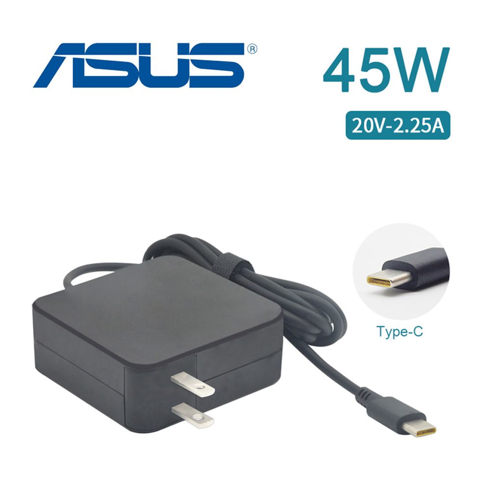 充電器適用於Asus/HP/DELL/Lenovo 電腦變壓器Type-C【45W】20V 2.25A