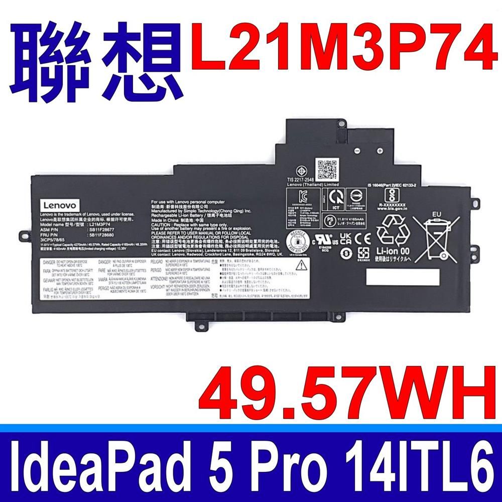 LENOVO 聯想   L21M3P74 電池 L21C3P74 L21D3P74  L21L3P74  5B11F28680   5B11F28682 SB11B44632 SB11F28677 SB11F28679