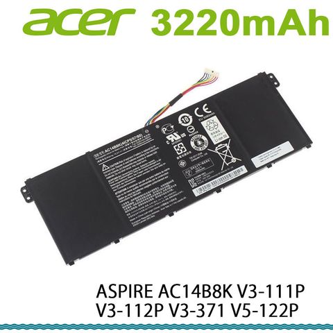 ACER ASPIRE AC14B8K V3-111P V3-112P V3-371 V5-122P 全新電池