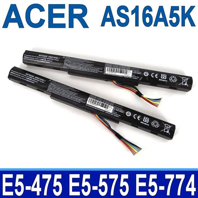 ACER 宏碁   AS16A5K 4芯 原廠規格 電池 E5-476 E5-575 E5-575G E5-575T E5-575TG E5-523G E5-553G E5-576G E5-774 E5-774G F5-573 F5-573G F5-573T F5-771G F5-522 K50-20 TMP249 TMP259 AS16A7K  AS16A8K 相容6CELL AS16B5J 與 AS16B8J