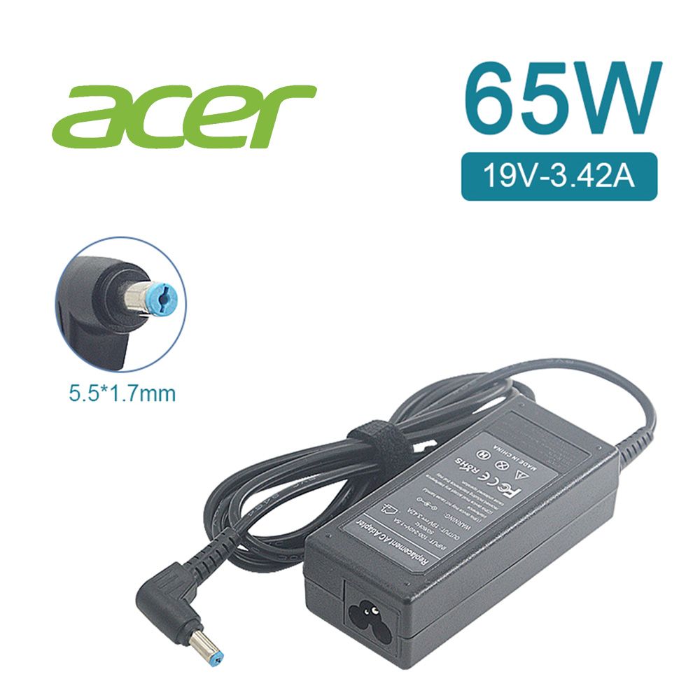 ACER 宏碁 充電器   電腦/筆電 變壓器 5.5mm*1.7mm【65W】19V 3.42A