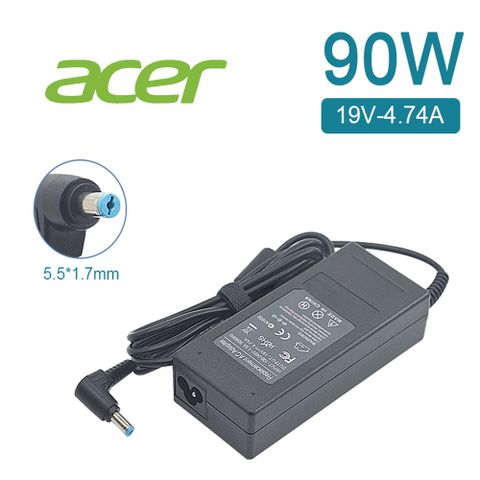 充電器 Acer 宏碁 電腦/筆電 變壓器 5.5mm*1.7mm【90W】19V 4.74A
