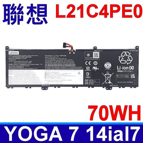 LENOVO 聯想 L21C4PE0 電池 L21L4PE0 L21M4PE0 YOGA 7 14ial7 L21L4PE0 L21M4PE0   SB11F38382 SB11F5255 82qe000kus 82qe000lus 82qe003gge 82qe003lta 82qe003mta   82qe004jck 82qe004kck 82qe004qmj 82qe004rmj 82qe007lya 82qe008civ  82qe008fiv 82qe008giv 82qe008hiv