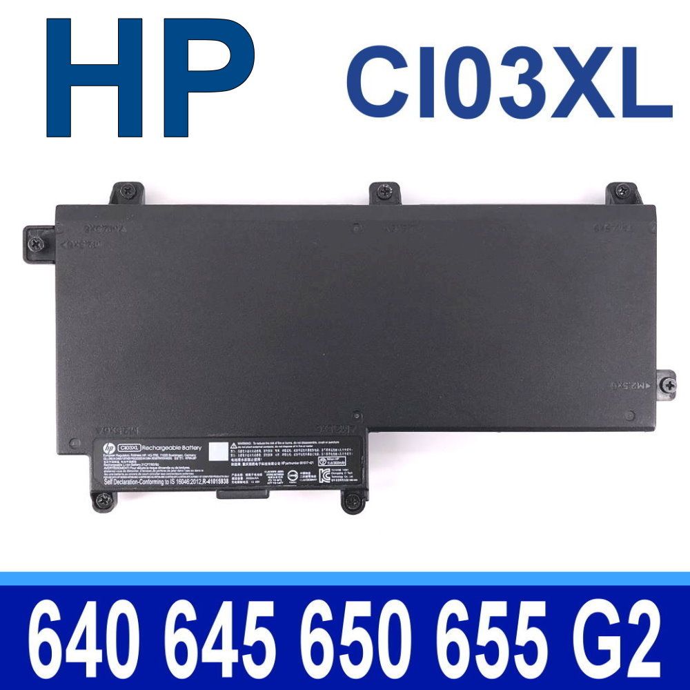 HP 惠普  6芯 CI03XL 原廠電池 11.4V 3930MAH CI03048X L801517-541 CI03XL T7B31AA 640 G2 645 G2 650 G2 655 G2