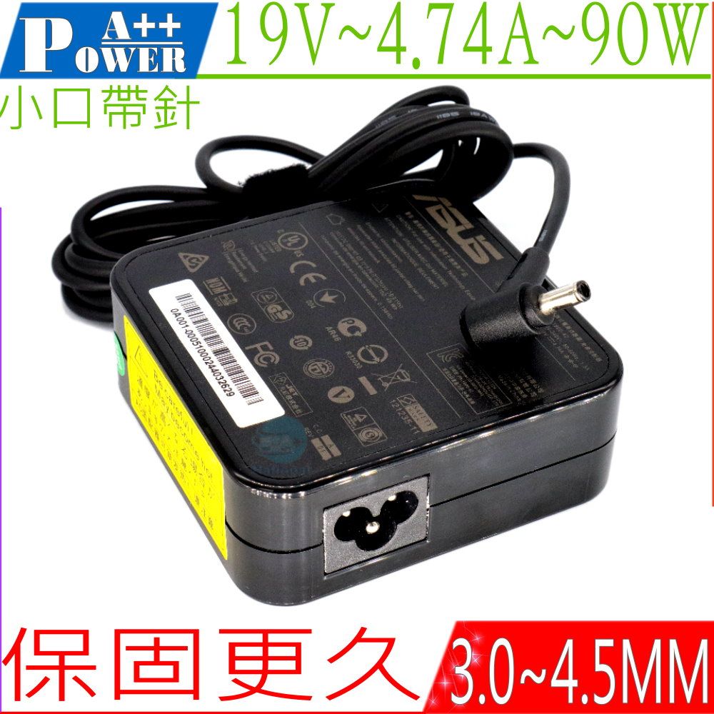 ASUS 華碩  90W 19V 4.74A 充電器  F560UD K560UD B451J B551LA BU400A BU400V B401LA E551LA BX51V B53V R500V V551LB Q550LF R560UD R562UD X560UD P450CA P500CA P550CA PU450CD PU451LD PU550CA PU551LA U500VZ UX51VZ X755JA UX481FL UX530UX UX580G PRO551