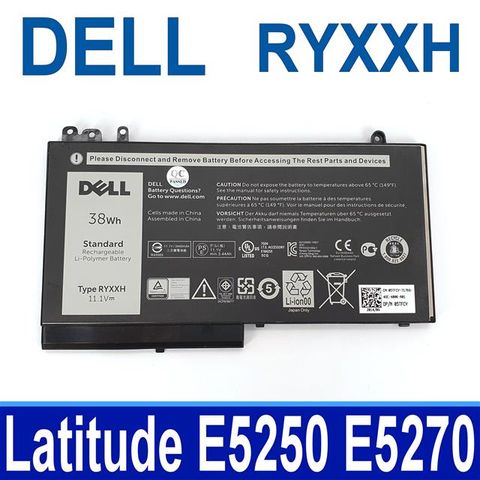 DELL RYXXH 電池 R0TMP ROTMP Latitude E5250 E5450 E5550 0VY9ND 9P4D2 R5MD0 VY9ND ROTMP R0TMP G5M10