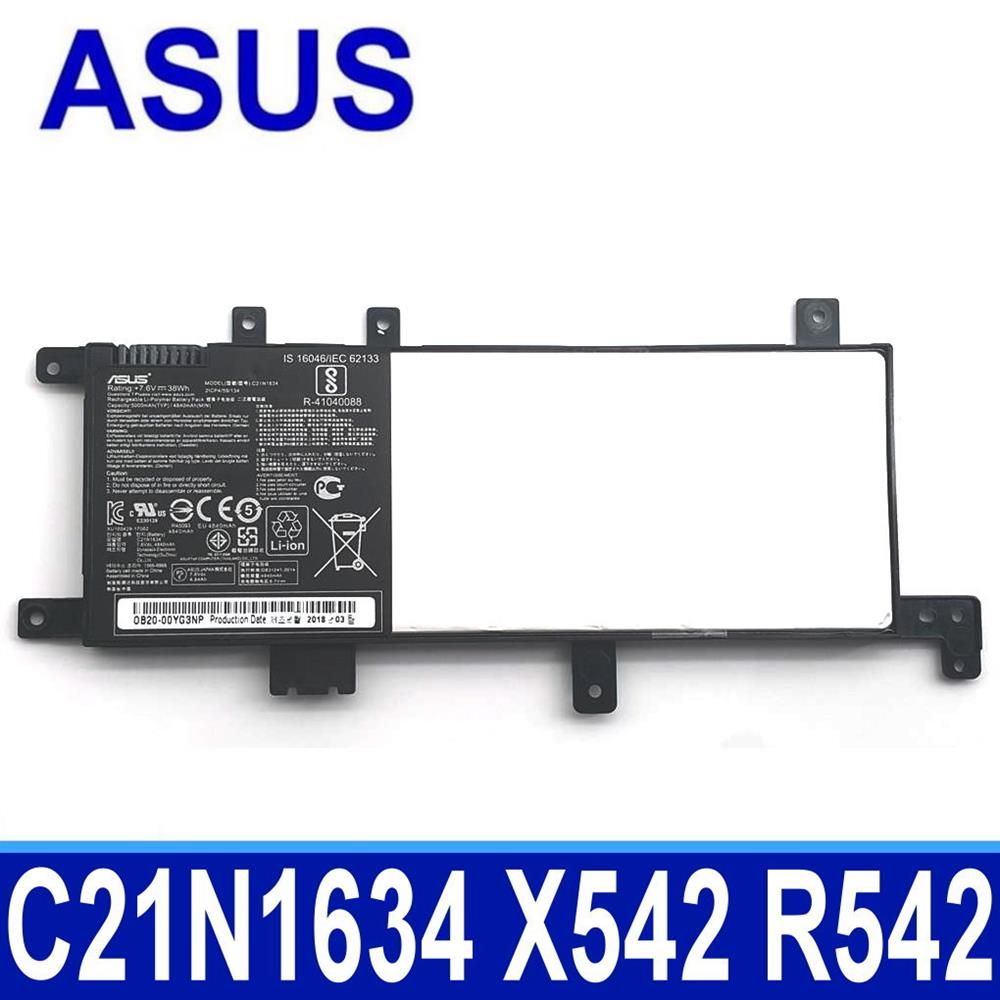 ASUS 華碩  C21N1634 原廠電池  Vivobook 15 X542 X542U X542UN X542UA X542UF X542UQ X542UR X542URV  R542 R542U R543UA