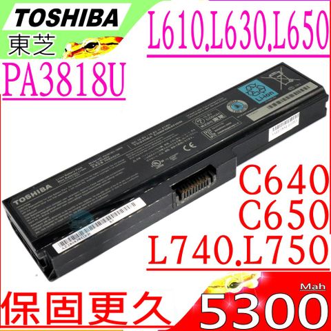 TOSHIBA PA3818U 電池-Satellite C540 C650 C655 P740 P745 P750 P755 U400 U500 CX/45 CX/48 L730 L650 L740 L630A660 A665 A665D C640 C645D C655D L635 L640 L655D L670 L675 L700 L735 L745 L750 L755 U400 U405 U500 U505 L310 L315 L510 L515 L537 L600 L645