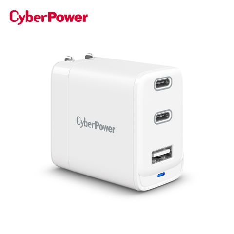 CyberPower 72W 氮化鎵 PD USB 三孔充電器